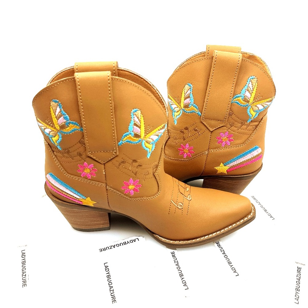 NWOB Dingo Women's Melody Leather Ankle Boots Size 7 - Picture 7 of 10